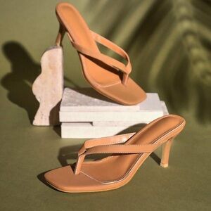 Elegant Tan Women's Heels Size 6